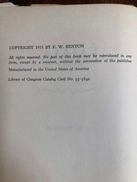 Emma by FW Kenyon - 1955 Hardcover with dust jacket