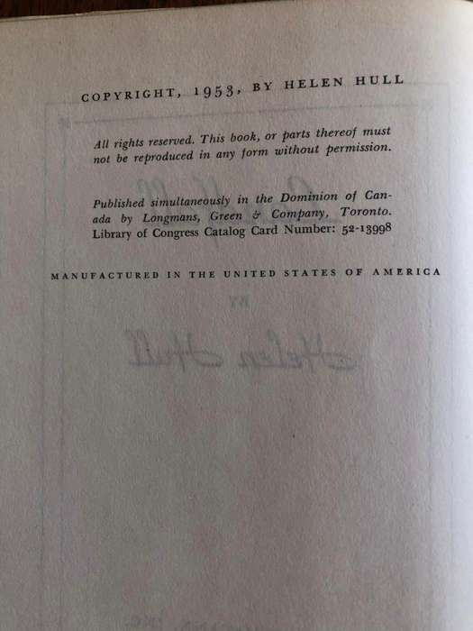 Landfall by Helen Hull - 1953
