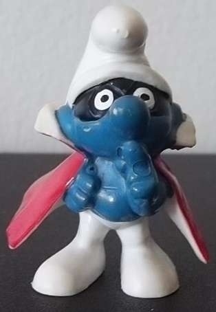 Original Vintage SPY SMURF! Peyo West Germany !! RARE !! Excellent Condition !! Smurfs!