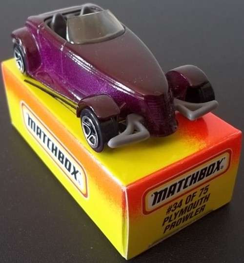 #34 PLYMOUTH PROWLER !! 1996 !! RARE !! MINT with  Original Box !! Matchbox!! EXCELLENT !