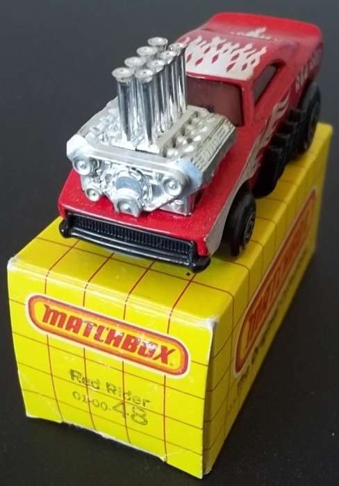 MATCHBOX # 48 RED RIDER !! RARE and SOUGHT AFTER !! 1983 Macao !! EXCELLENT + Original Box !!