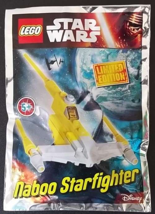 LEGO SPECIAL LIMITED EDITION NABOO STARFIGHTER MINI SHIP ! 911609 ! STAR WARS RARE PROMO POLYBAG