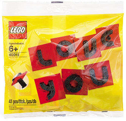 LEGO set #40016 Valentine Letter Set !! Polybag !! Seasonal Themed LEGO Set