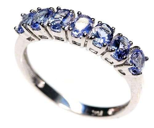 **75% REDUCED SHIPPING!**1.4CT STUNNING TANZANITE RING SET IN 10K SOLID GOLD SIZE 7