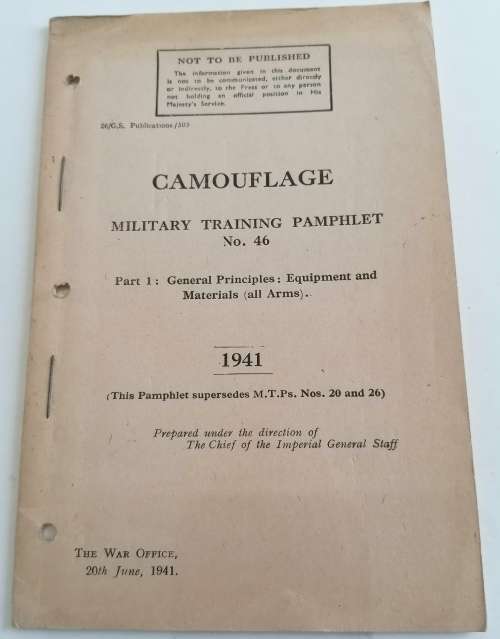 WW2 Era Booklet - Camouflage 1941