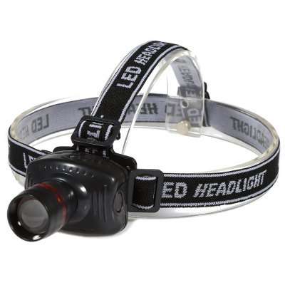 3W 200LM LED Headlamp - BLACK