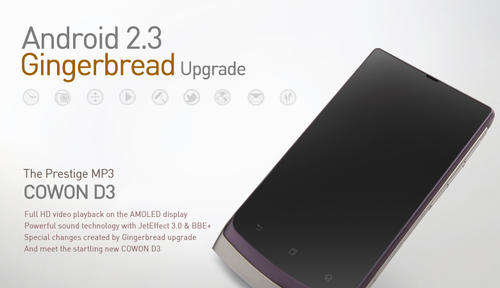 Cowon Plenue D3 Android AMOLED