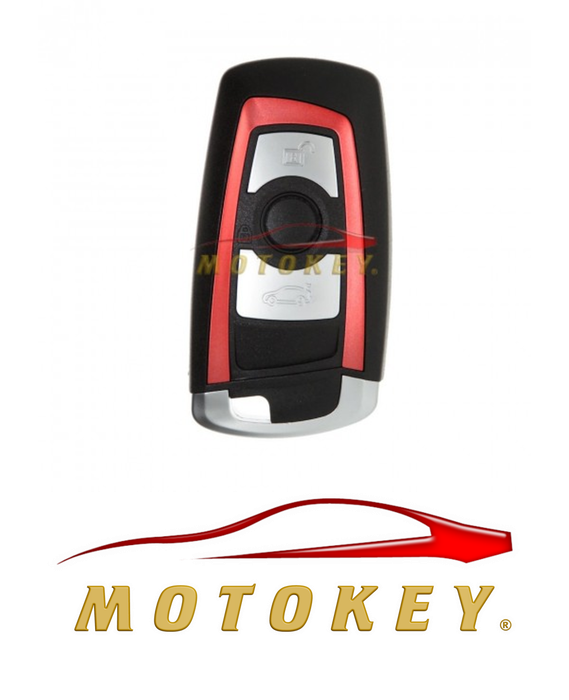 BMW F-Series 3 Button Smart Key Case - Red Trim