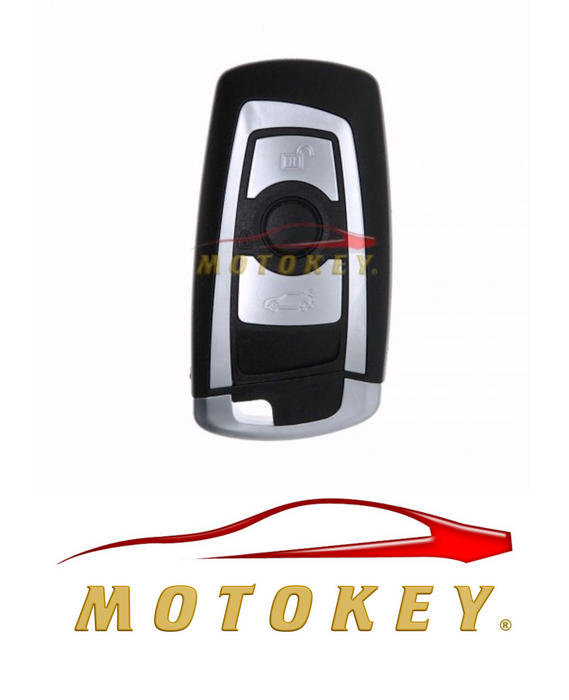 BMW F-Series 3 Button Smart Key Case - Silver Trim