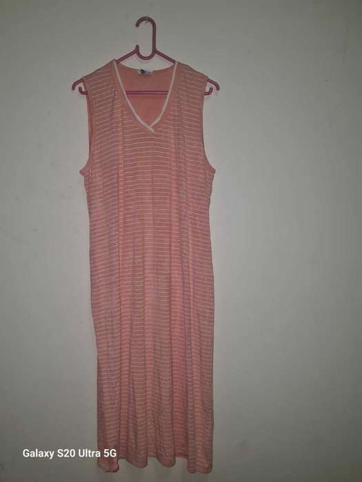 L peach summer dress  (as new)