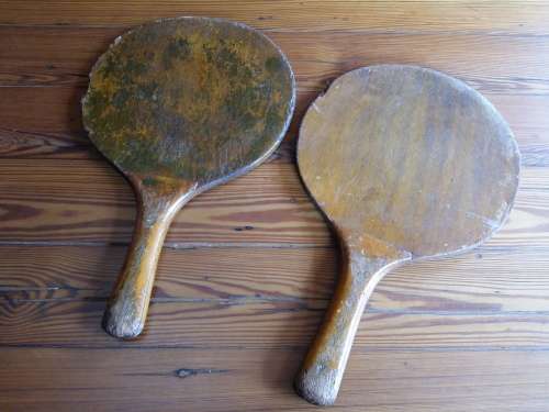 Vintage Beach Ball Rackets