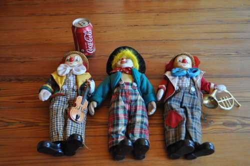 Vintage China Clown Dolls