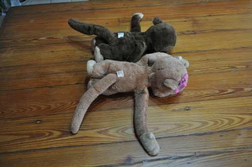 Vintage R Dakin And Co Hugging Monkeys Soft Toys