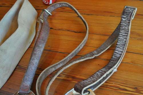 Stirrups With Leather Belts