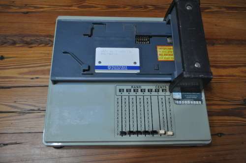 Vintage Manual Credit Card Machine