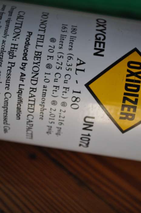 Aviators Aluminium Oxygen Cylinder