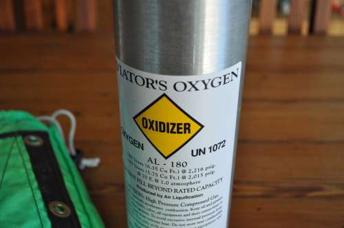 Aviators Aluminium Oxygen Cylinder