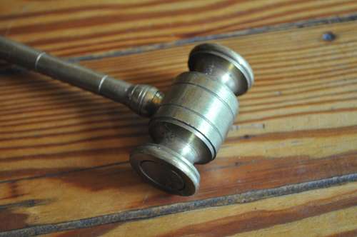 Mini Solid Brass Judges Mallet