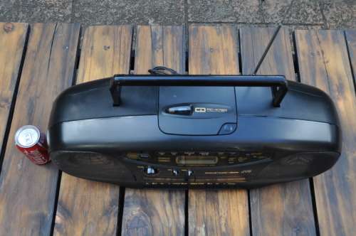 Vintage 1990s JVC Boombox FM/AM CD Radio Cassette Player (please read)