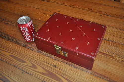 Vintage Red Jewelry Box