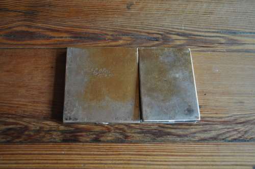 Vintage Silver Plated Makeup Compact