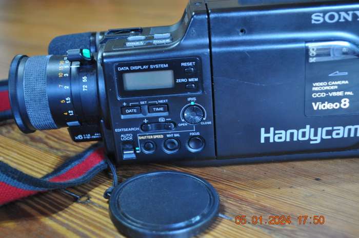 Sony Handycam Video 8 Camera For Parts Or Display (not working)