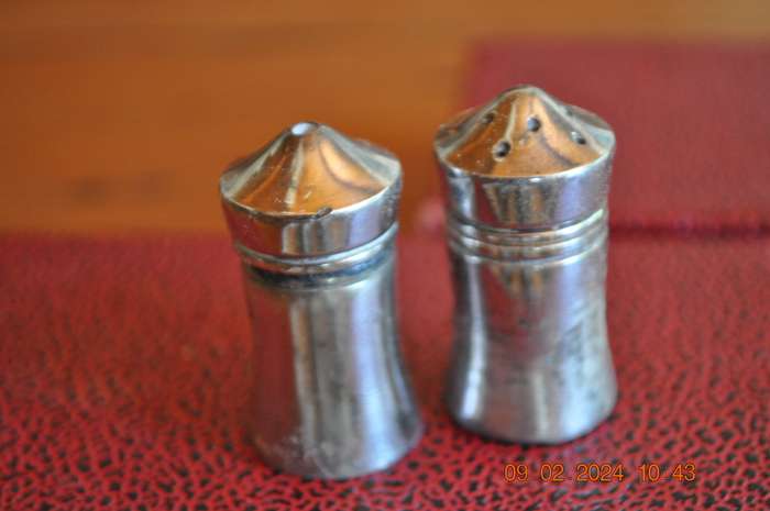Vintage Silver Plated Salt and Pepper Shakers
