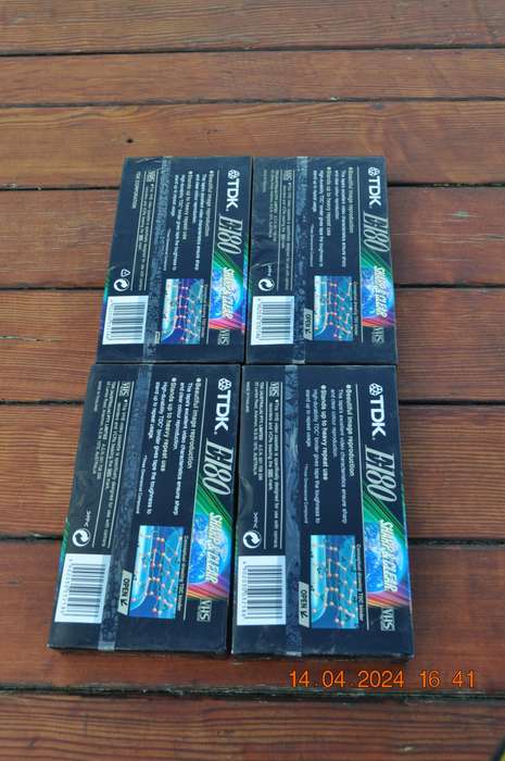 TDK Blank VHS Cassettes (new sealed)