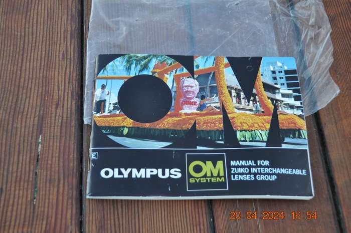 Olympus OM System Instructions User Manual Zuiko Lenses