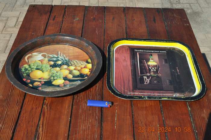 Vintage Metal Serving Trays