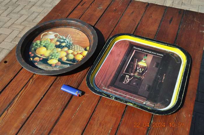 Vintage Metal Serving Trays