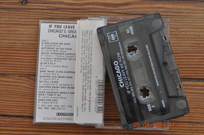 Chicago - If You Leave Me Now : Greatest Hits (Cassette)