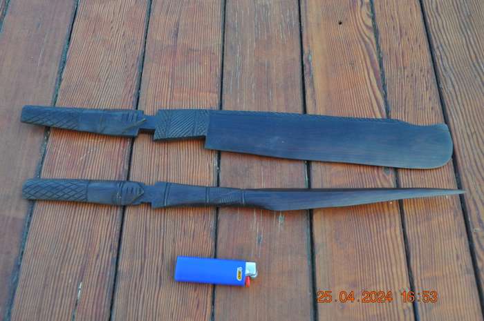 Vintage African Wooden Knifes
