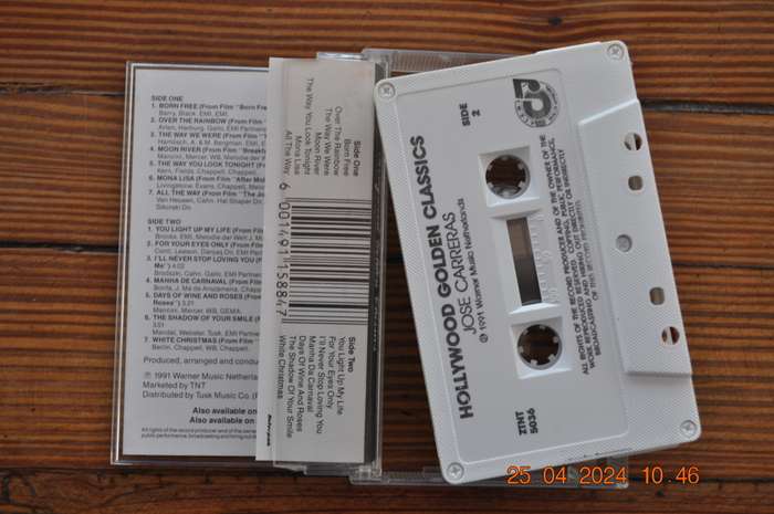 Jose Carreras - Hollywood Golden Classics (Cassette)
