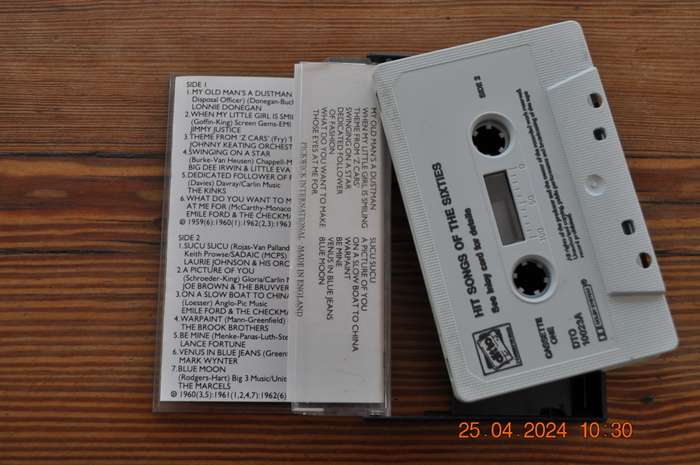 Hit Songs Of The Sixties - Various (Cassette)