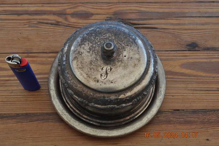 Vintage Butter Dish Silver Plated