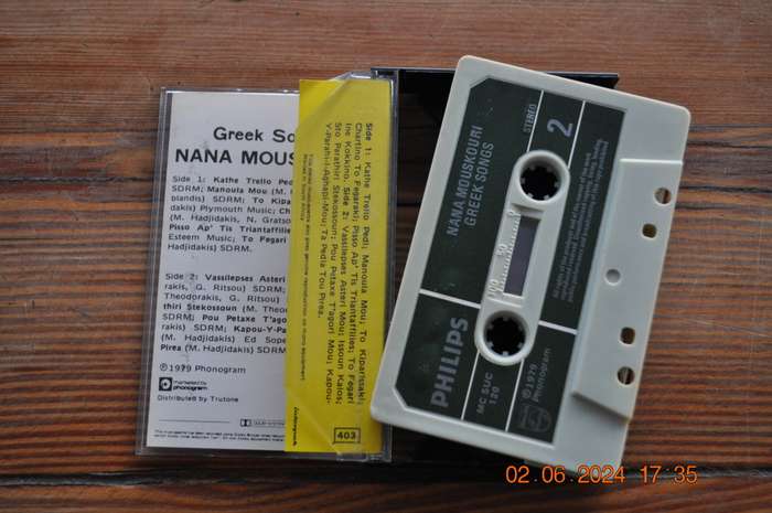 Nana Mouskouri - Greek Songs (Cassette)