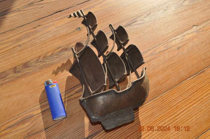 Small Steel Ship Hand Made