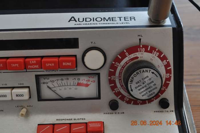 Vintage Audiometer By Omni Hearing Systems