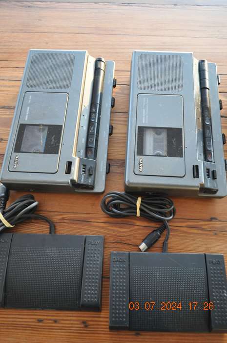 Vintage Sanyo Sony Transcribing Equipment (as is)