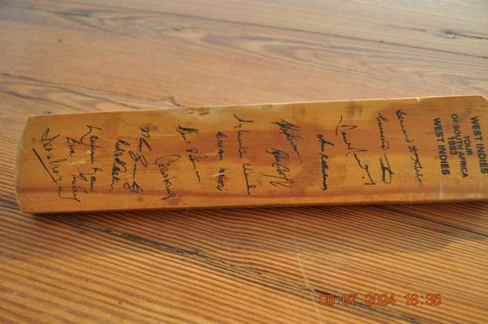 Vintage West Indies SA 1983 Mini Cricket Bat