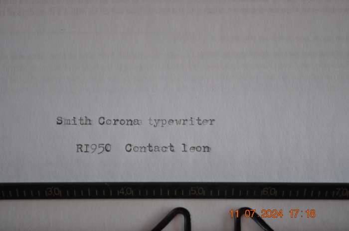 Vintage Smith Corona Skyriter 1950s Typewriter