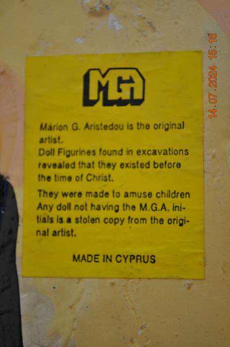 Original Cyprus Hand Made Village Hanging Wall Dolls
