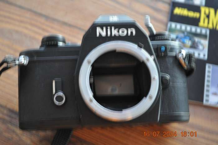 Nikon EM 35mm Film Camera Body Only (like new with manuals)