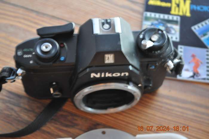 Nikon EM 35mm Film Camera Body Only (like new with manuals)