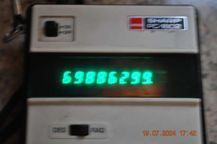Vintage Sharp PC-1802 Calculator