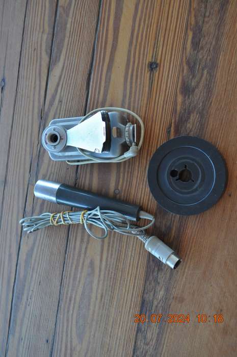 Vintage Camera Flash Microphone And Film Reel