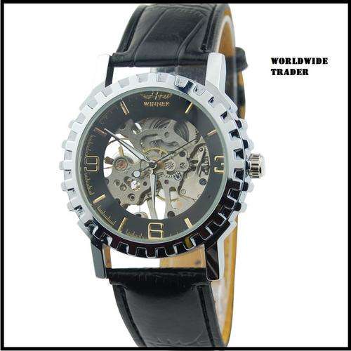 ***Good quality Watch gear shaped self-winding mechanical mens watch***