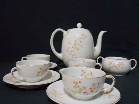 Fein Bayreuth Sophienthal Bavaria Coffee Set