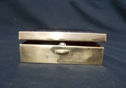 Beautiful Brass and Leather Ring Box